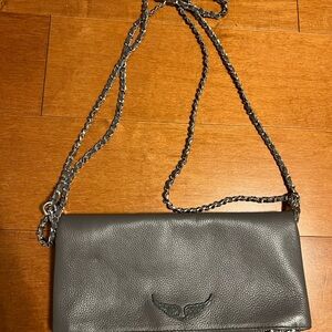 Zadig & Voltaire Gray Leather Mini Bag